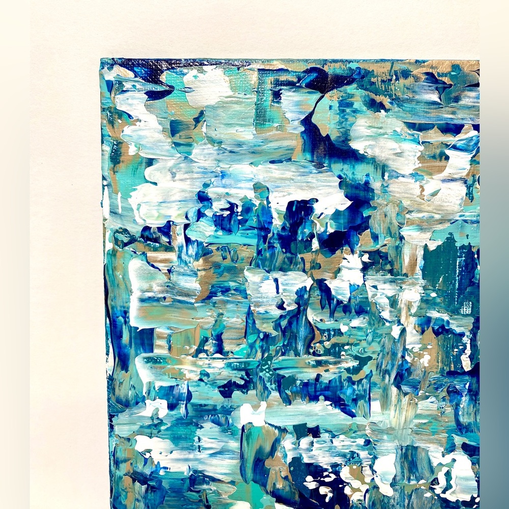 ORIGINAL Textured Abstract Acrylic Art on 8” x 10” Canvas Panel Not Framed - Picture 4 of 14